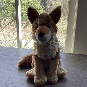 Wild Republic golden brown Wolf Plush Toy